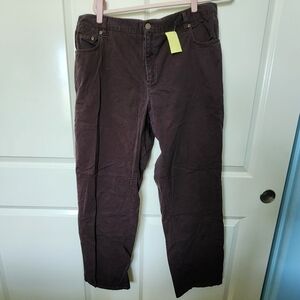 Jones New York Sport Stretch Pants in Dark Brown